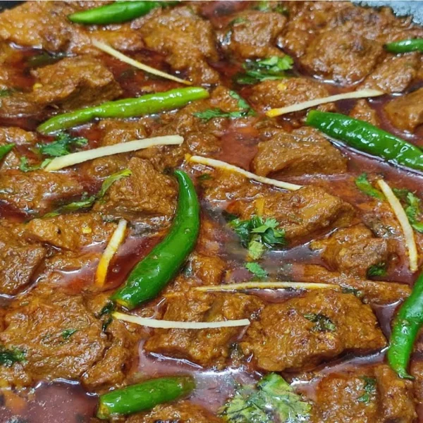 Beef boti karahi Plate