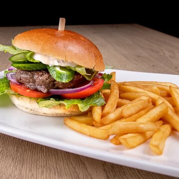 Beef Burger With Fries