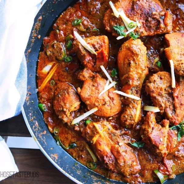 Chicken tikka karahi Plate