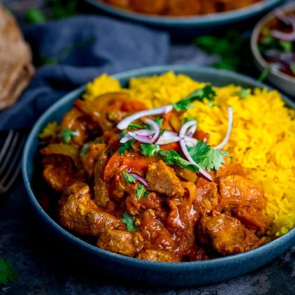 Chicken Jalfrezi With Rice